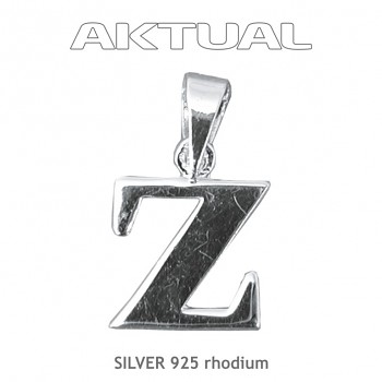 Pendant Ag925Rh letter "Z" 1,5g