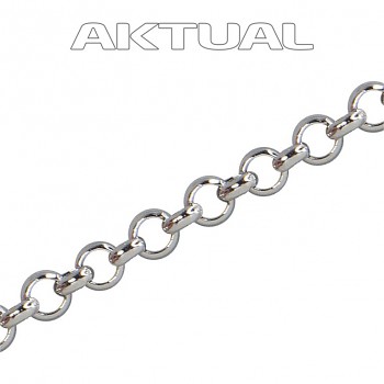 Chain M/ROLO 2,5mm  Rhodium  Plated