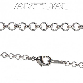 Chain ROLO 2,5mm 45cm  Rhodium  Plated