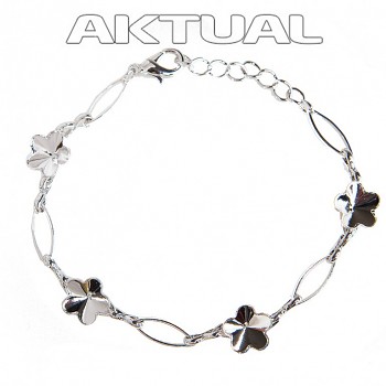 Bracelet FLOWER 4x10mm Rhodium