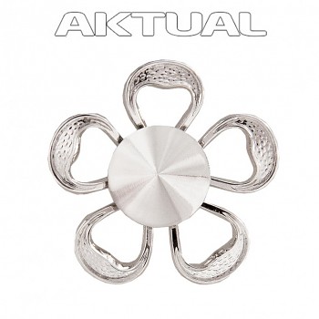 Pendant RIVOLI FLOWER 25mm for RIVOLI 12mm Rhodium Plated