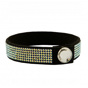 dazzleMICRO Bracelet BLACK CRYSTAL AB Swarovski Crystals - The lenght will be customized to your request