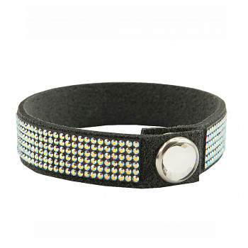 dazzleMICRO Bracelet GREY CRYSTAL AB Swarovski Crystals - The lenght will be customized to your request