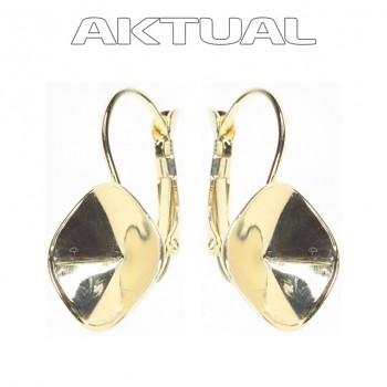 Leverback Earrings 4470 10mm Gold Plated
