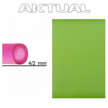 Dutinka RUBBER 4/2mm PERIDOT