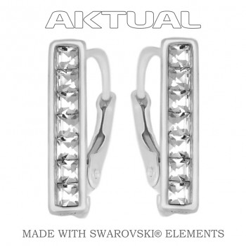 Earrings  SWAROVSKI 16mm, Ag925, 0.82g