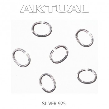 Spojovací oválek Ag925 1.9x3.4mm/průměr drátu 0.7mm, 0.04g