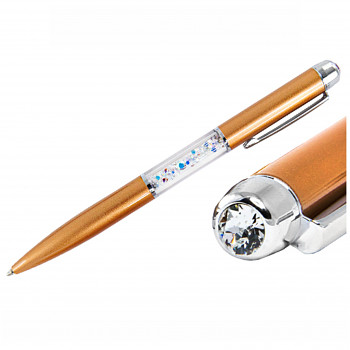 Kuličkové pero PEN COPPER CRYSTAL AB