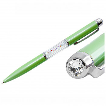 Kuličkové pero PEN GREEN CRYSTAL AB