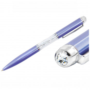 Ball PEN PURPLE CRYSTAL Swarovski Crystals