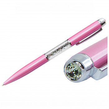 Ball PEN ROSE BLACK DIAMOND Swarovski Crystals