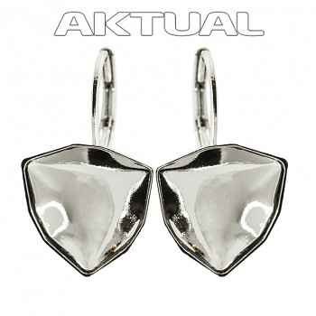 Leverback Earrings TRILLIANT 12mm Rhodium Plated
