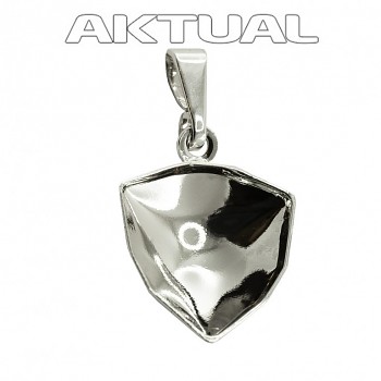 Pendant TRILLIANT 12mm Rhodium Plated with bail