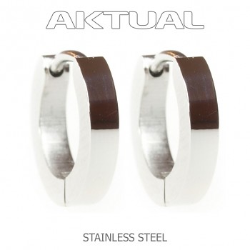 Earrings Hoop 13/2.5mm MATT Stainless Steel