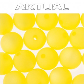 Korálek VELVET bead 12mm YELLOW