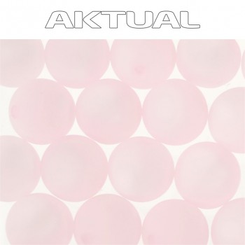 Korálek VELVET bead  6mm LIGHT ROSE