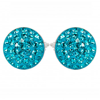 Náušnice sparkly RIVOLI PU10 BLUE ZIRCON Ag925