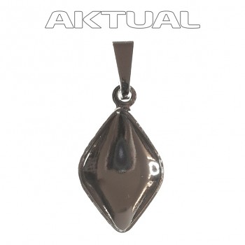 Pendant LEMON 14mm Rhodium Plated