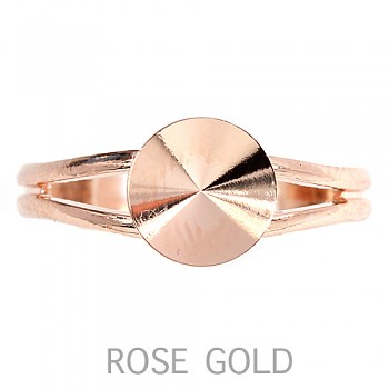 Ring RIVOLI 10mm ROSE GOLD Plated