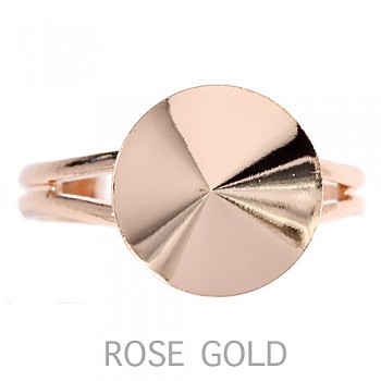 Ring RIVOLI 14mm ROSE GOLD Plated