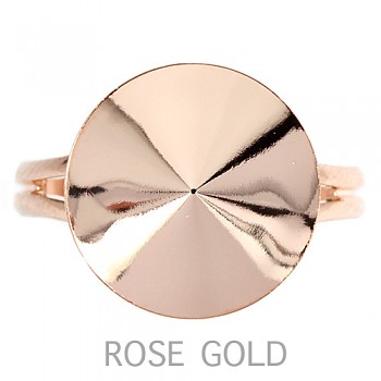 Ring RIVOLI 16mm ROSE GOLD Plated