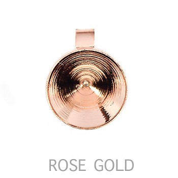 Pendant CHATON s39-8mm Rose Gold Plated