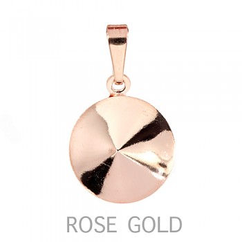 Pendant RIVOLI 12mm ROSE Gold Plated