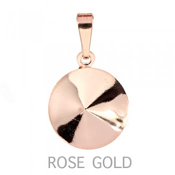 Pendant RIVOLI 14mm ROSE Gold Plated