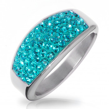 Prsten SLIM 53 BLUE ZIRCON