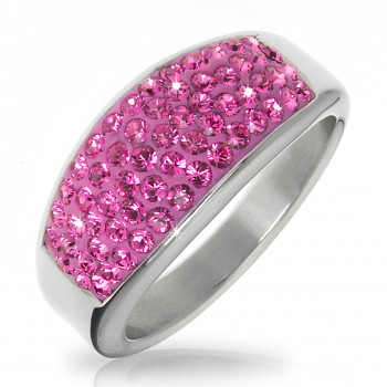 Ring SLIM 53 ROSE Swarovski