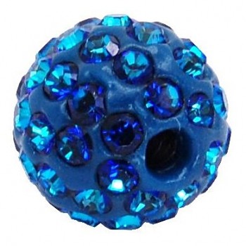 sparkly BEAD  8mm/1.8 BERMUDA BLUE