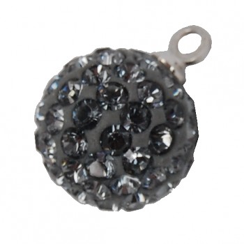 sparkly BALL pendant Pe10 SILVER NIGHT