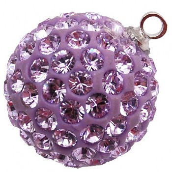 sparkly BALL pendant Pe14 VIOLET